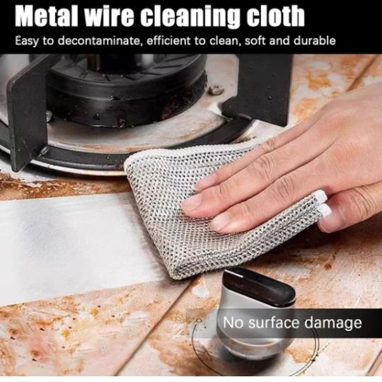 Dish Washing Cleaning Cloth | Wire Dish Washing Rugs For Wet And Dry Kitchen