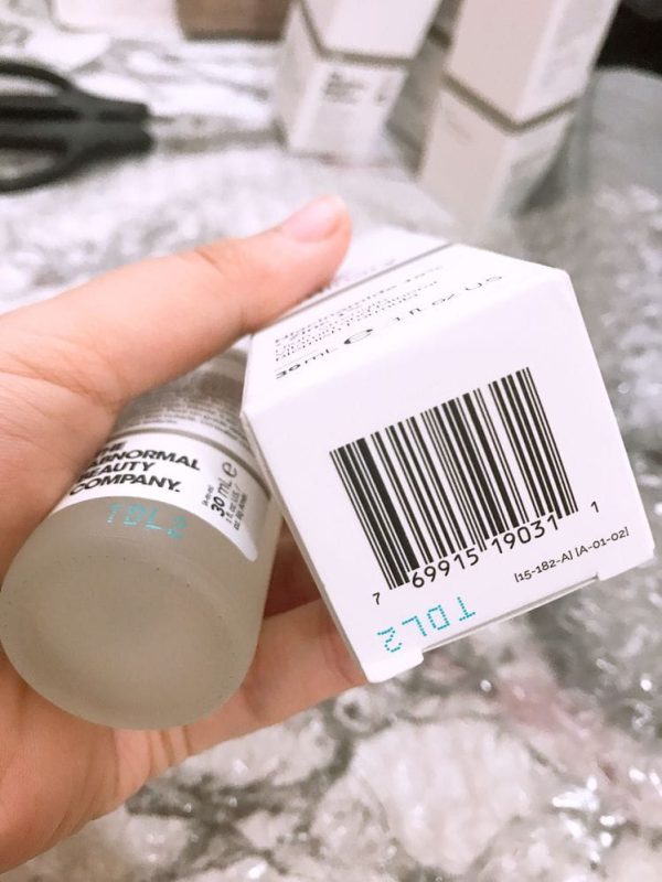 The Ordinary Serum Niacinamide 10% + Zinc 1% With Batch Code